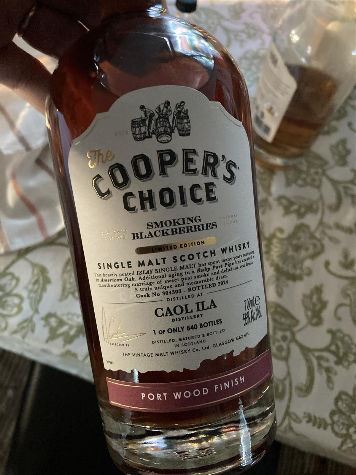 Cooper’s Choice Caol Ila Port Wood Finish 56%