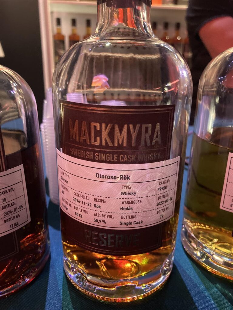 Mackmyra Reserve Oloroso-Rök (Bodås, cask# 39950, 2016-2022, 29 fl.) 50,9%